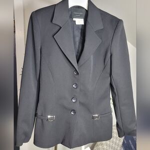 Vertigo Paris Black Button Down Fitted Blazer size M